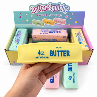 Crunchy Butter Bar Block Squishy Toy: Random
