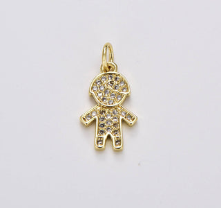 Beads Creation - Boy and Girl Charm Pendant