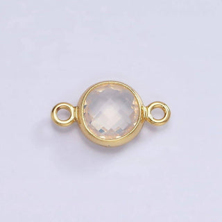 Mini 14k Gold Birthstone Link Connector