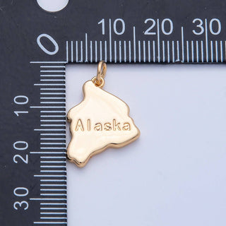 18K Gold Filled Utah State Charm