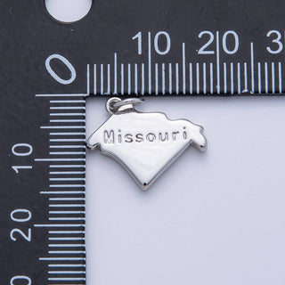 18K Gold Filled Alabama State Charm