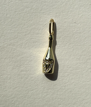 The Sis Kiss - Pop the Champagne Charm: Gold