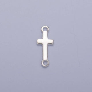 Sterling Silver 13mm Cross Connector