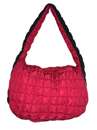 Quilted Puffer Carryall Shoulder Tote Bag