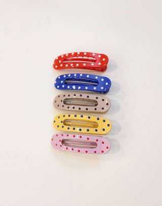 KAXI - POLKA DOT MINI LAY DOWN CLAW: RED