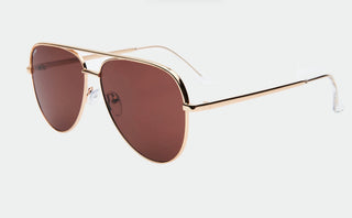 Era Sunglasses - Gold / Smokey Brown