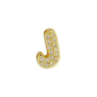 Cz Mini Bubble Initial Custom Word Letter & Number Charms
