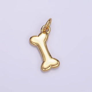 24K Gold Filled Mini Dog Bone Charm