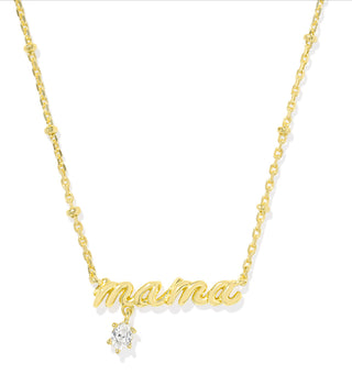 Mama Crystal Pendant Necklace