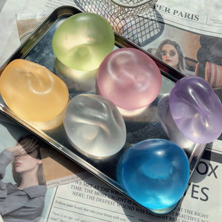 Coconut Oil Squishy Stress Ball: Blue