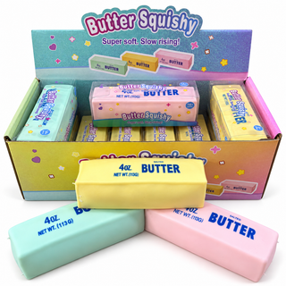 Crunchy Butter Bar Block Squishy Toy: Random