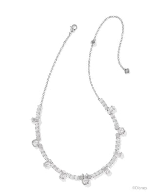 Disney | Kendra Scott Silver Mickey Mouse and Minnie Mouse Tennis Necklace