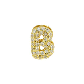 Cz Mini Bubble Initial Custom Word Letter & Number Charms