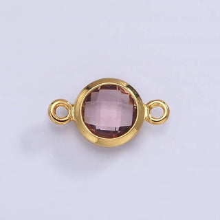 Mini 14k Gold Birthstone Link Connector