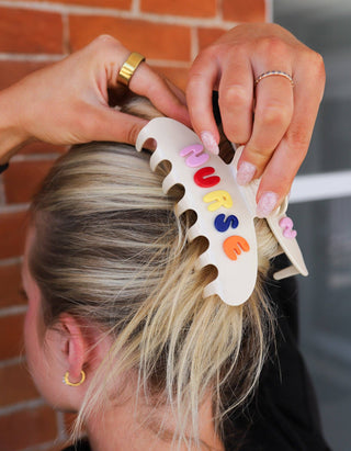 KAXI - NURSE 3D ACETATE CLAW: COLORFUL / OVERSIZED
