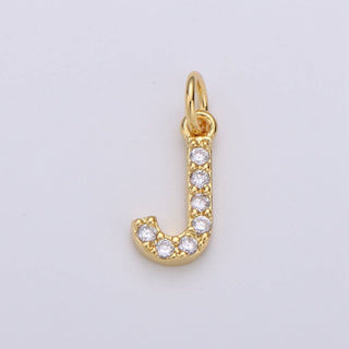 14k Gold Filled Micro CZ Initial Letter