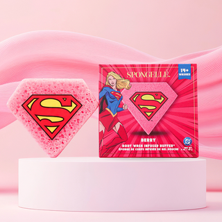 Spongellé Supergirl Berry DC Body Wash Infused Buffer | Marvel