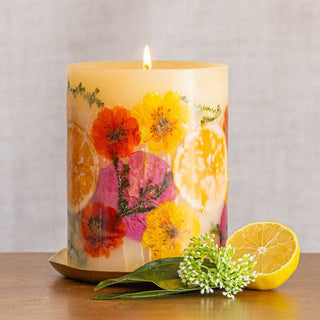 Rosy Rings - Gold Accent & Signature Botanical Candle Plate