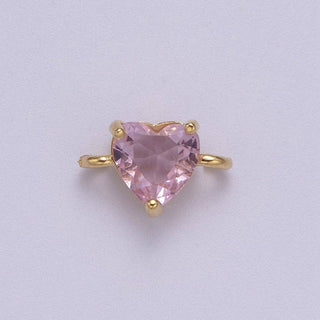 Mini Heart Connector Charms