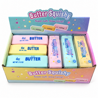 Crunchy Butter Bar Block Squishy Toy: Random