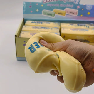 Crunchy Butter Bar Block Squishy Toy: Butter Stick
