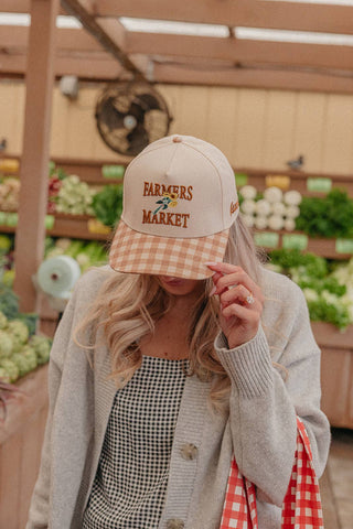 KAXI - GINGHAM FARMERS MARKET TRUCKER HAT