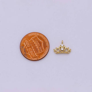 Gold Mini Princess Tiara Charm