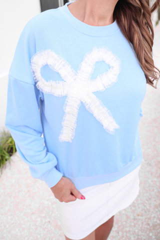 Genevieve Bow Sweatshirt