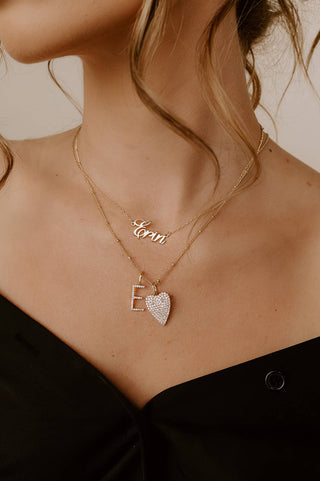 The Sis Kiss - Baby Ball Chain Necklace | Threader Charm Necklace : Silver