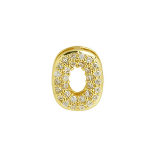 Cz Mini Bubble Initial Custom Word Letter & Number Charms