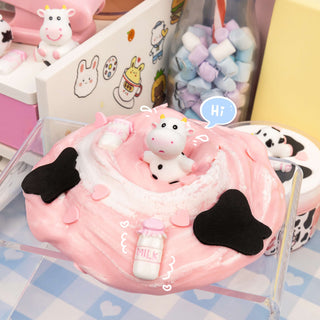 Kawaii Slime Company - Straw-Dairy Cow Signature Dome™ Slime