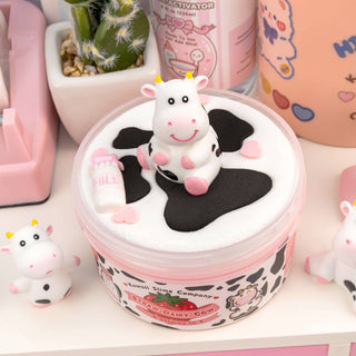 Kawaii Slime Company - Straw-Dairy Cow Signature Dome™ Slime