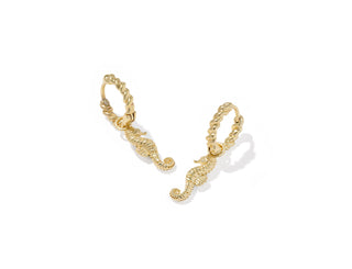 Seahorse Huggie Earrings
