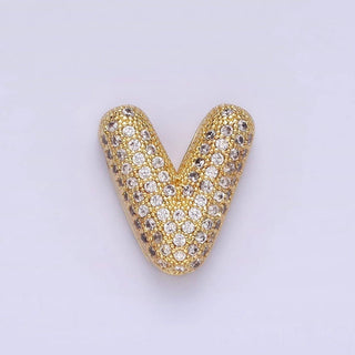 14K Gold Filled 15mm Balloon Bubble Initial Letter