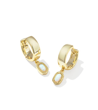 Mini Ellie Wide Huggie Earrings