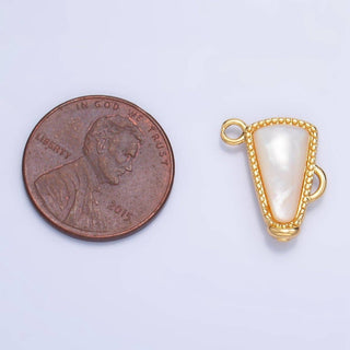 24K Cheer Megaphone Charm in Gold & Silver