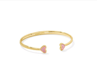 Framed Ari Heart Gold Cuff Bracelet