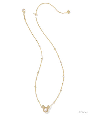 Disney | Kendra Scott Gold Mickey Mouse Short Pendant Necklace