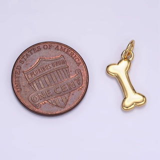 24K Gold Filled Mini Dog Bone Charm