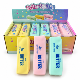 Crunchy Butter Bar Block Squishy Toy: Random