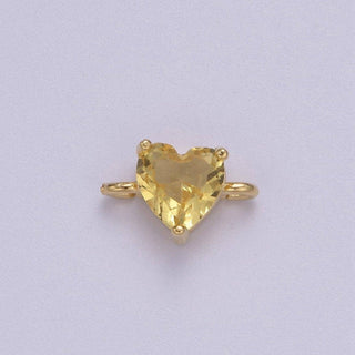 Mini Heart Connector Charms