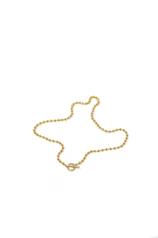 The Sis Kiss - 5mm Ball Chain with Toggle | Silver / 18" Chain