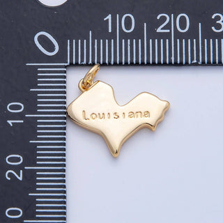 18K Gold Filled Utah State Charm