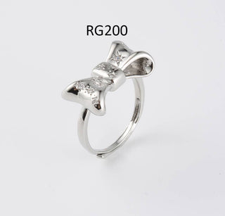 Bow Tie Knot Ribbon Charm Pendant