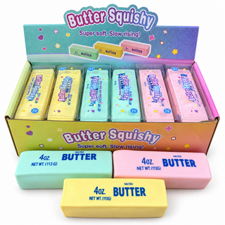 Crunchy Butter Bar Block Squishy Toy: Random