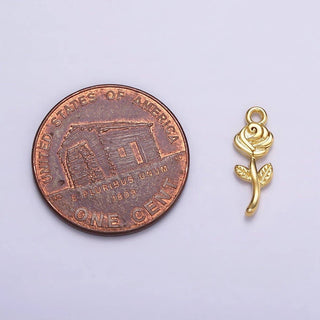 16K Gold Filled Mini Rose Charm