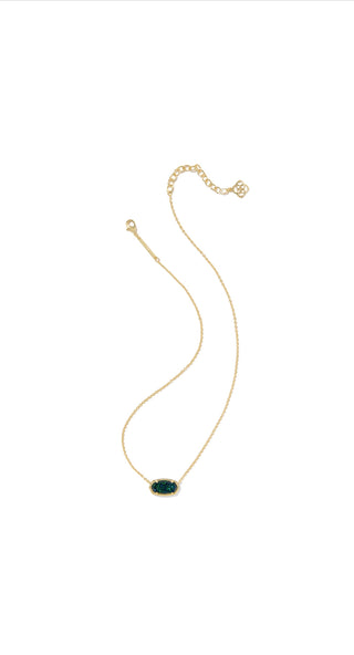 Elisa Pendant Necklace Gold Night Kyocera Opal