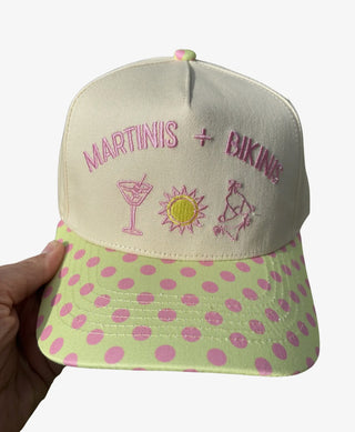 Martinis & Bikinis Canvas Cap