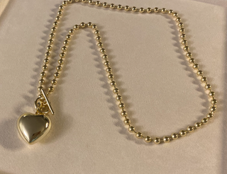 The Sis Kiss - 5mm Ball Chain with Toggle | Silver / 18" Chain