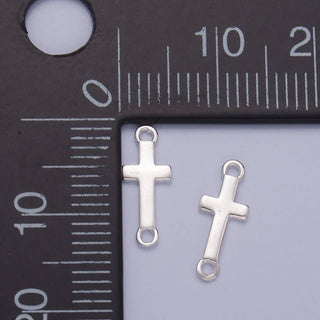 Sterling Silver 13mm Cross Connector